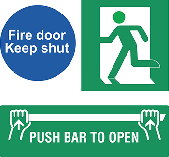 Maintain fire doors and keep them closed