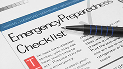 Emergency preparation checklist