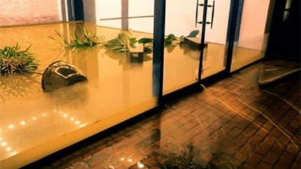 standing water in a house